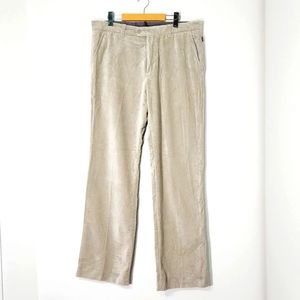 Mexx Straight Leg Trouser 100% Cotton Pants Slacks Velvet Cream Zipper Size 52